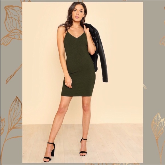 Army Green Dress - Picture 6 of 7